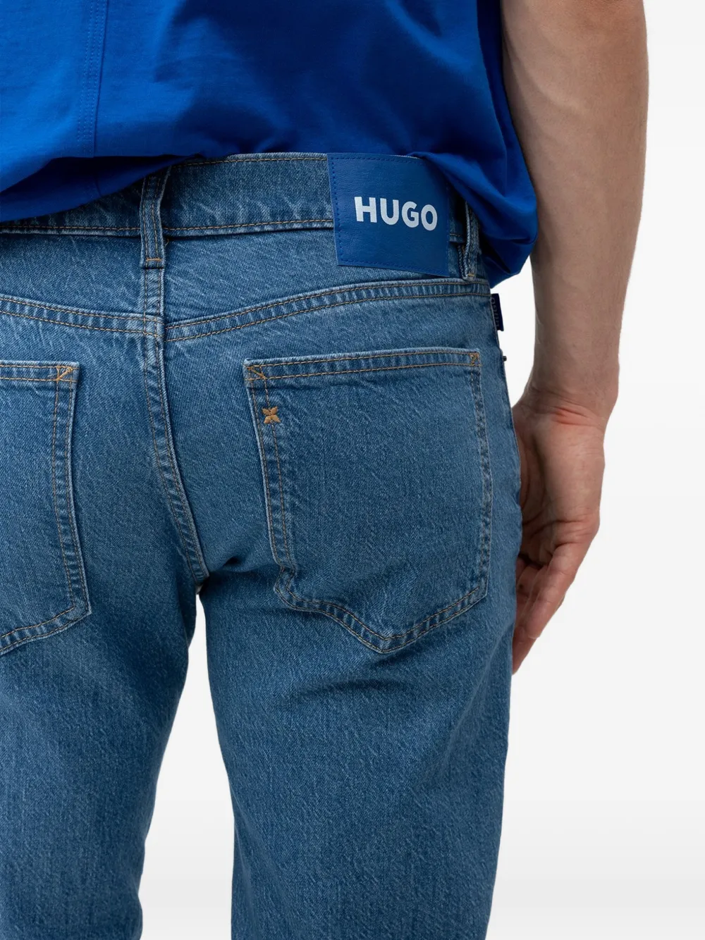  Hugo Vaqueros Con Cinco Bolsillos - Azul 