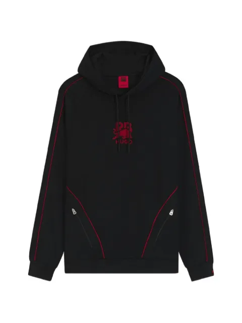 HUGO x RB Dofrentis drawstring piped hoodie