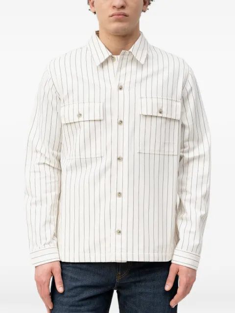 HUGO chest-pockets striped shirt