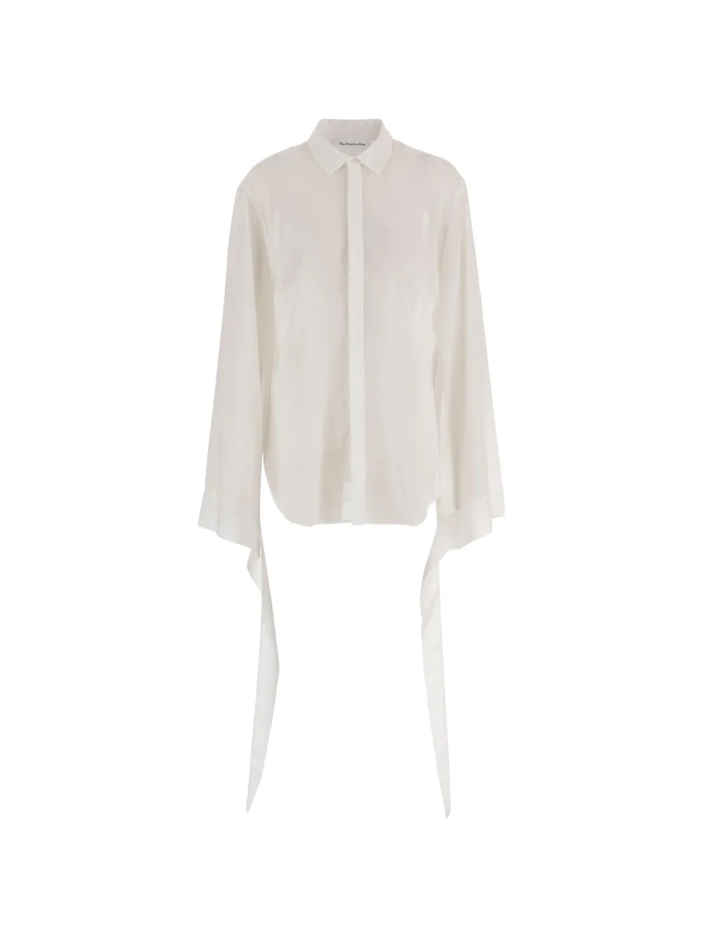 The Frankie Shop tie-detail shirt - Bianco