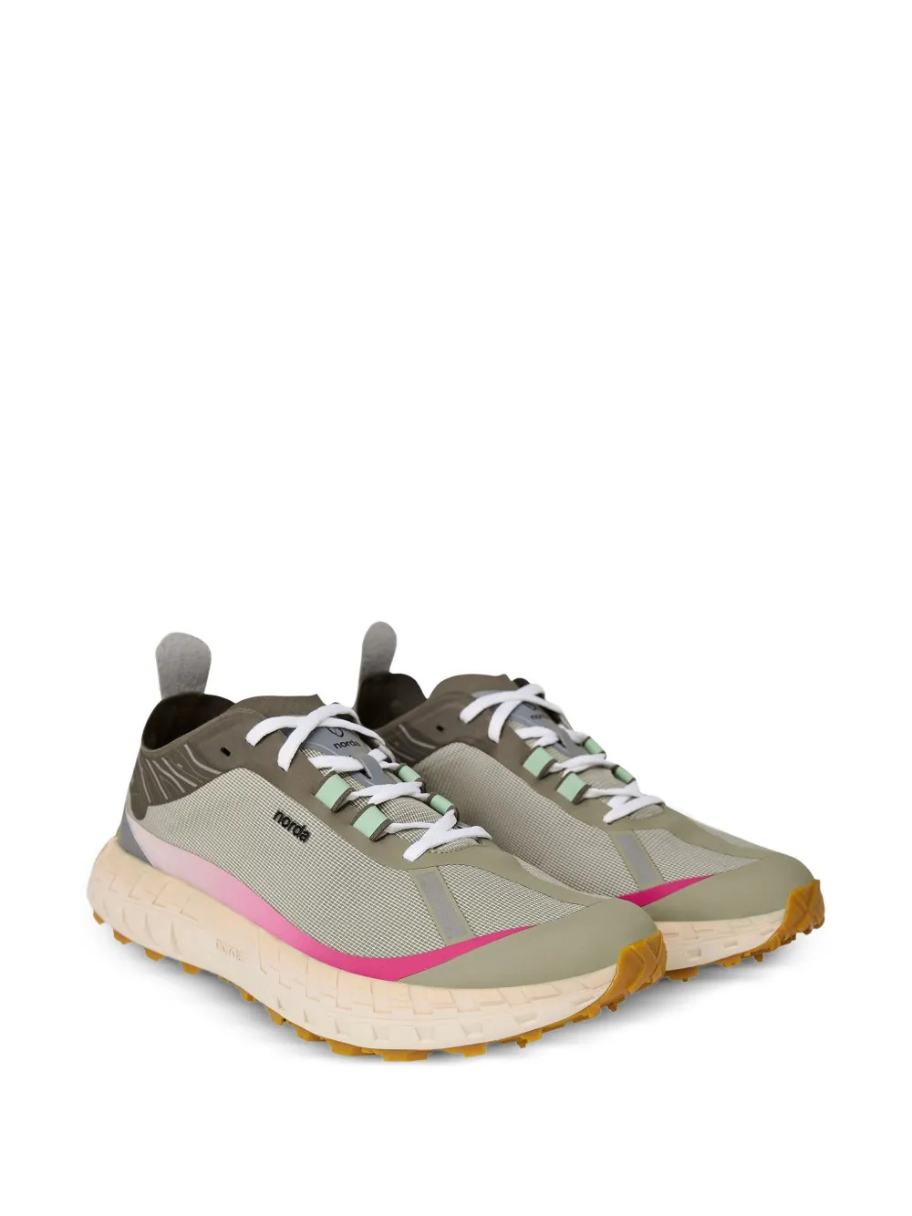  Norda 001a Logo Performance Sneakers - Green 