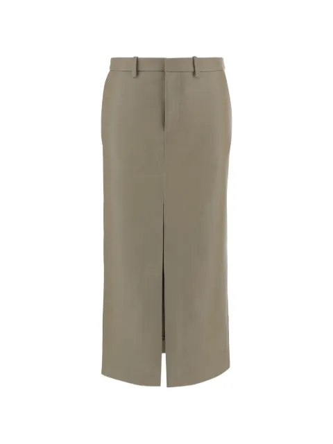 The Frankie Shop Maybelle faux-leather front-slit pencil skirt