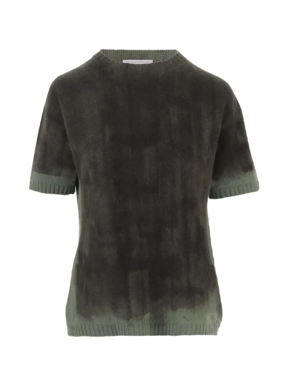 Oliver Lattughi Short-sleeve Cashmere Sweater In Multi