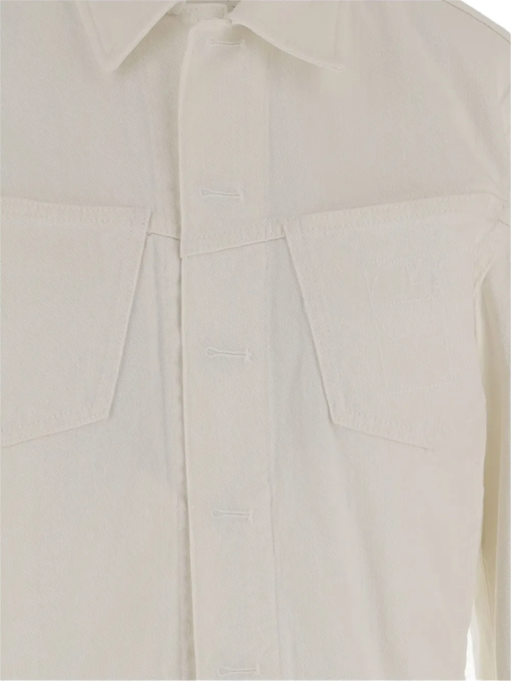 SA SU PHI Denim jack met zak Beige