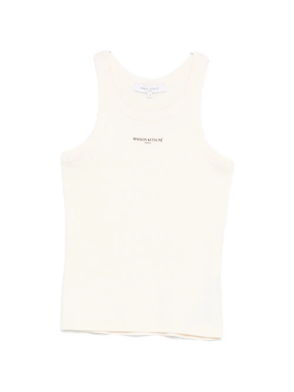 Maison Kitsuné logo-detail tank top - Toni neutri