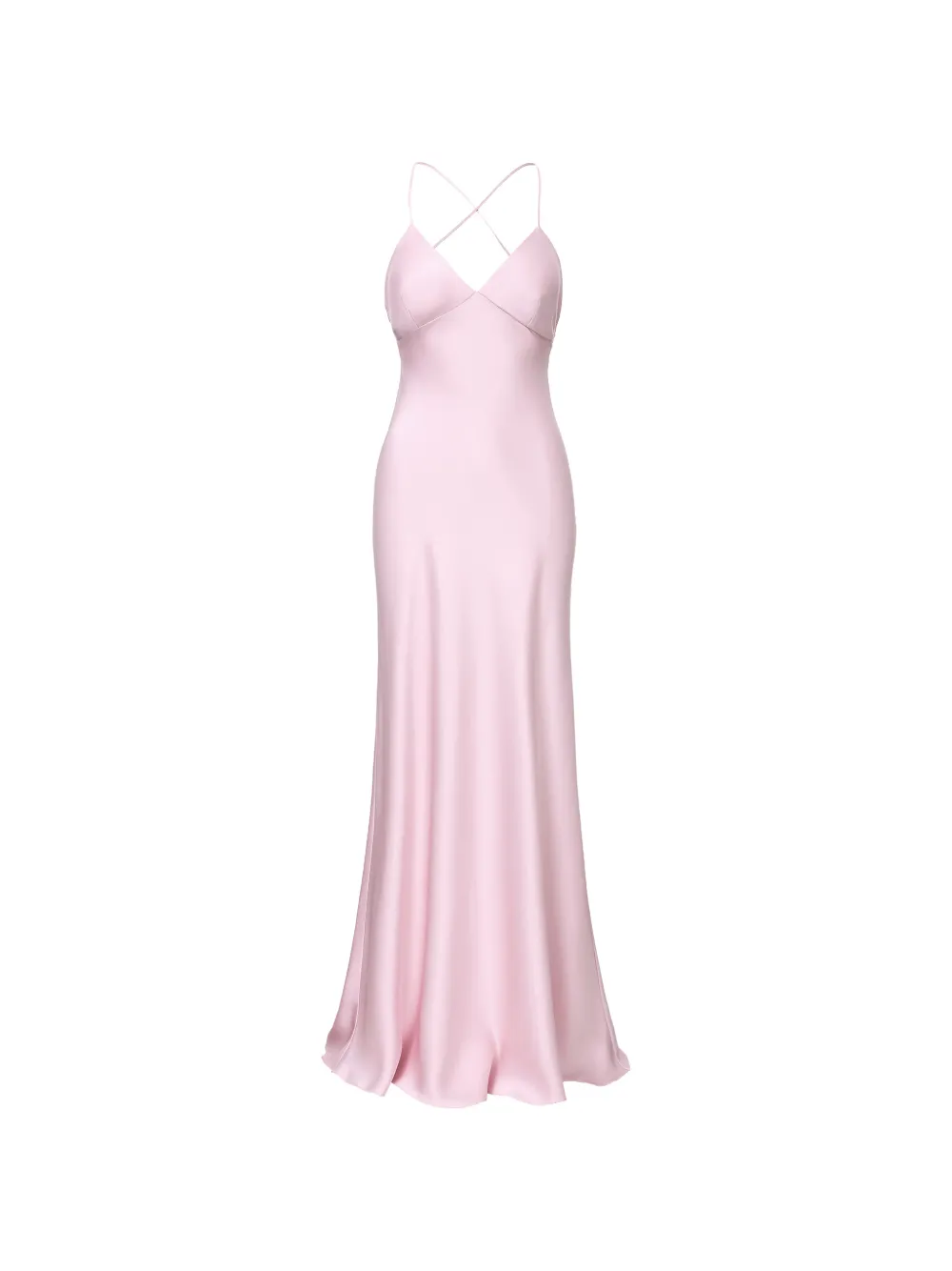 IL VOLO Isla cross-back satin dress - Rosa
