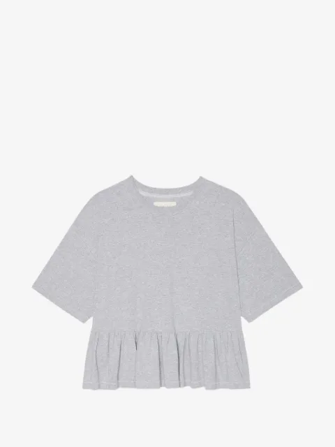 The Great. ruffled peplum T-shirt