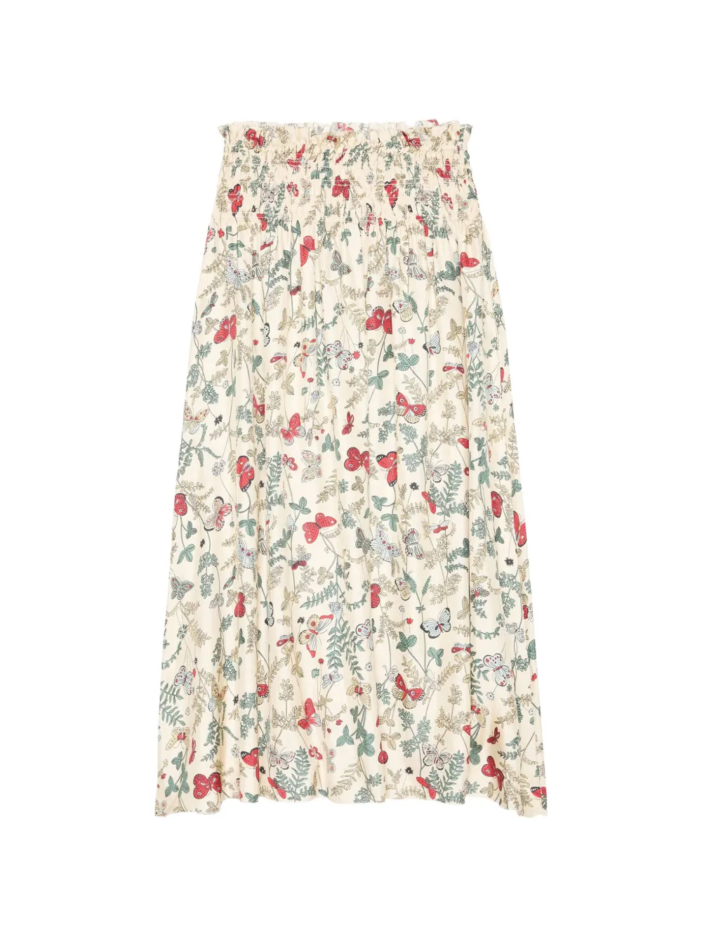 The Great. The Canary floral midi skirt - Toni neutri