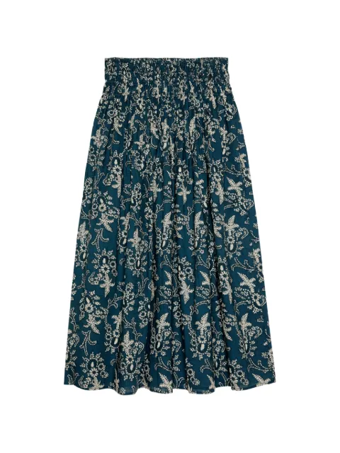 The Great. The Viola floral midi skirt