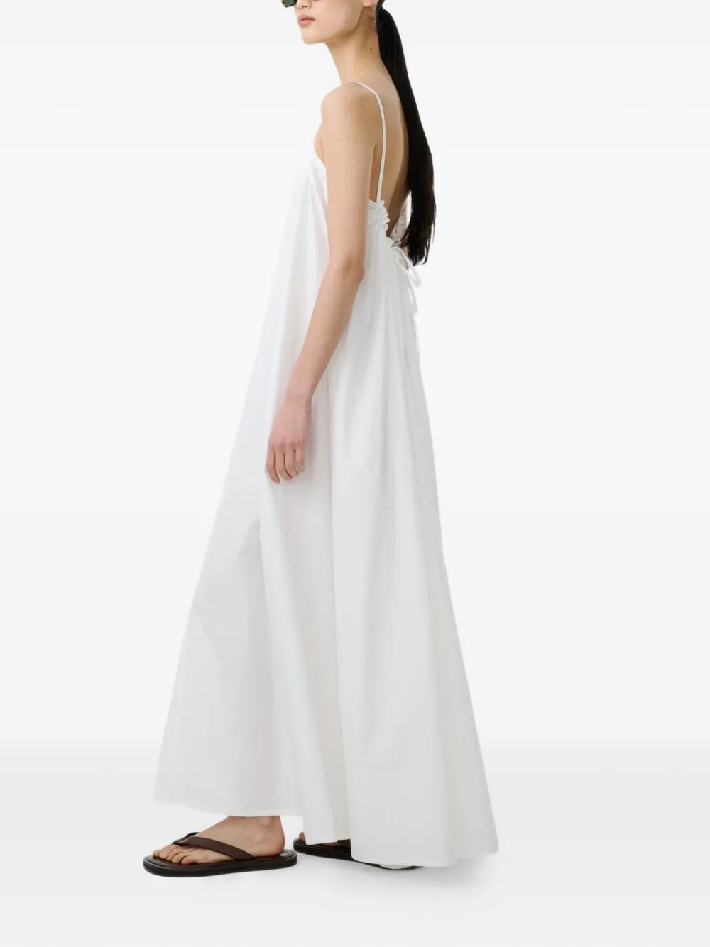 Studio Nicholson Achille midi-jurk Wit