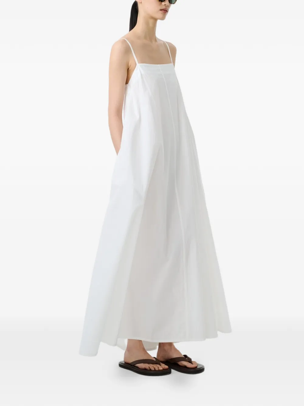  Studio Nicholson Vestido Midi Achille - Blanco 