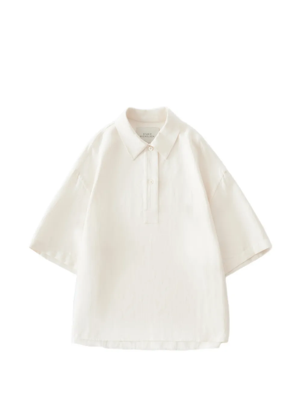Studio Nicholson Toulon two-button short-sleeve shirt - Toni neutri
