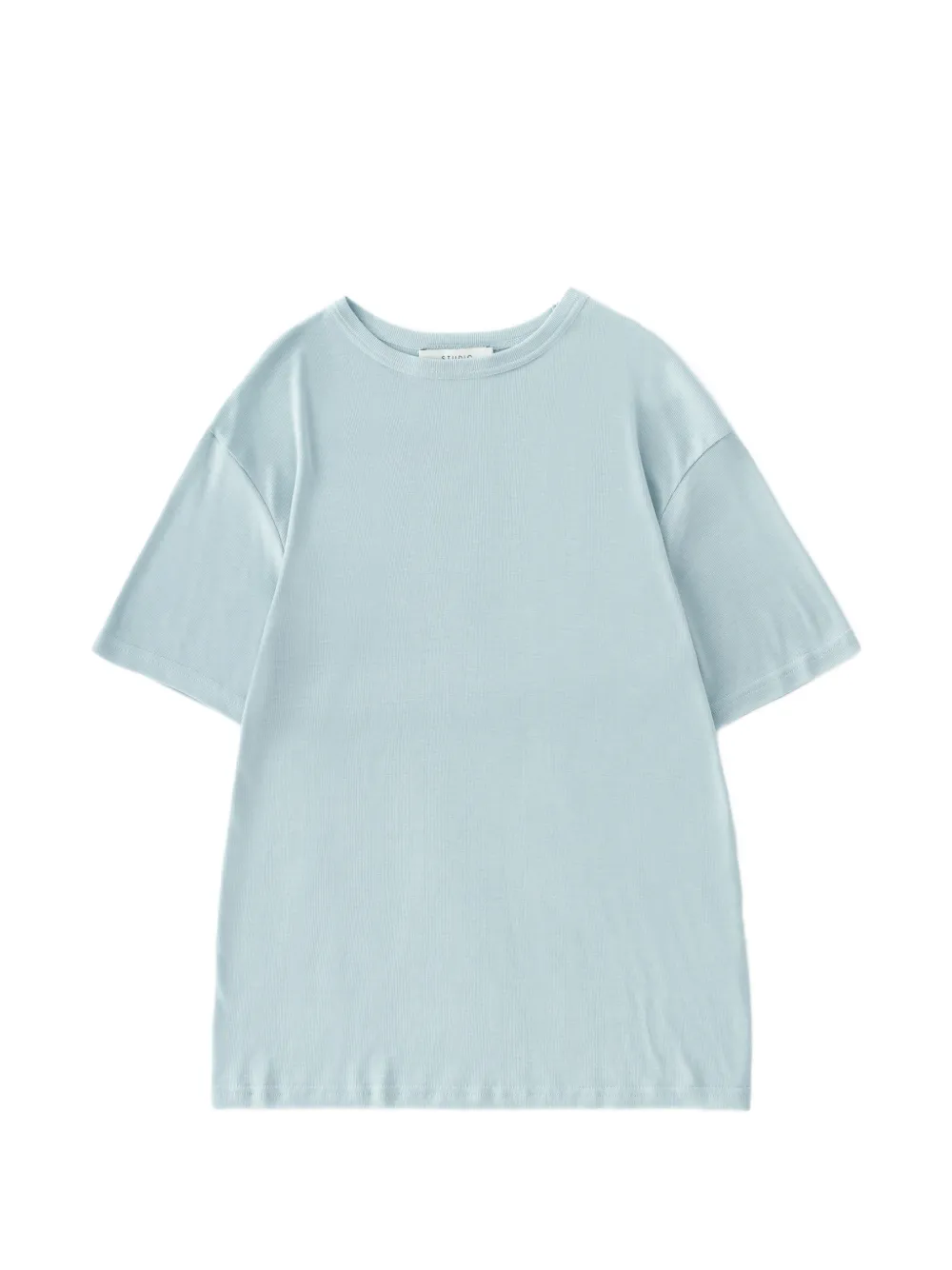 Studio Nicholson ribbed dropped-shoulder T-shirt - Blu