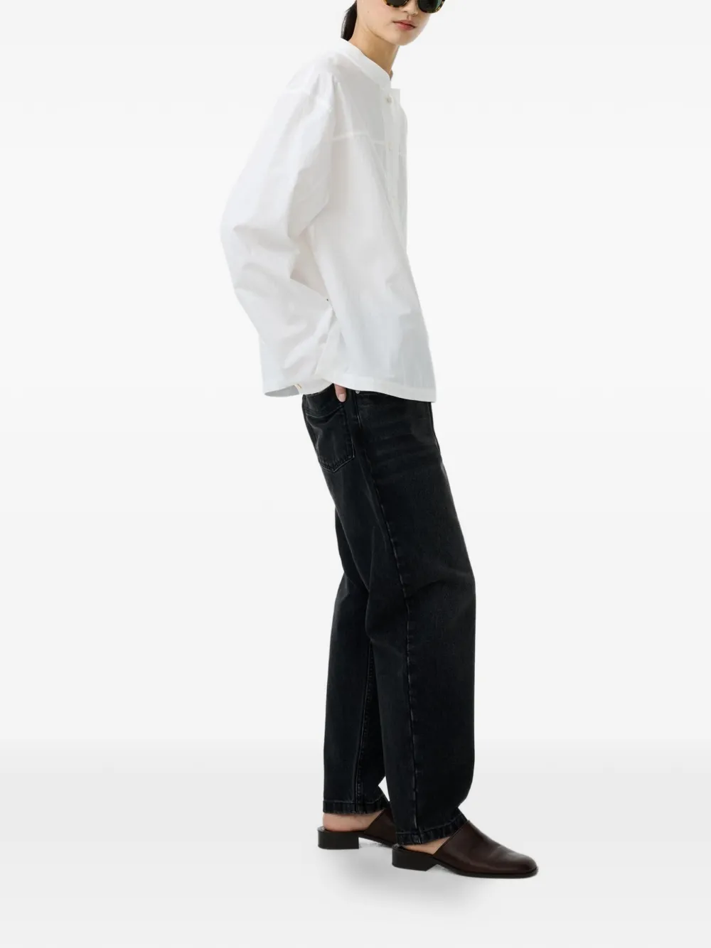  Studio Nicholson Vega Button Placket Shirt - White 