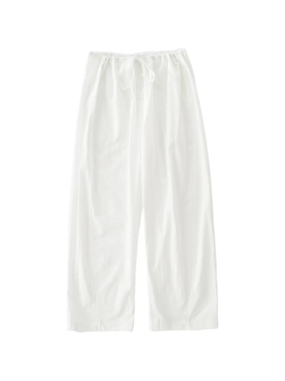 Studio Nicholson Ventura tie-waist placket trousers - Weiß