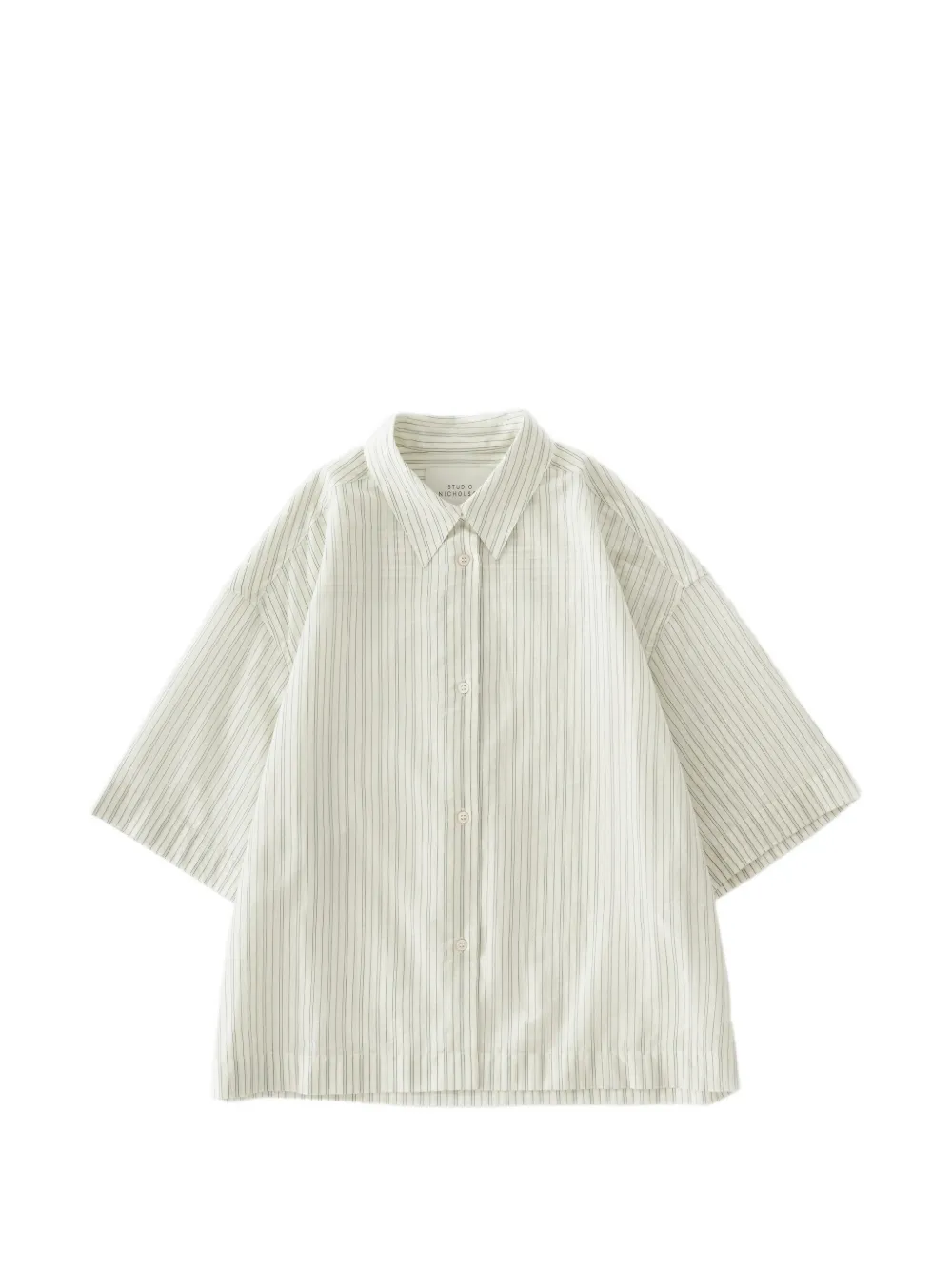 Studio Nicholson Merle point-collar striped shirt - Toni neutri