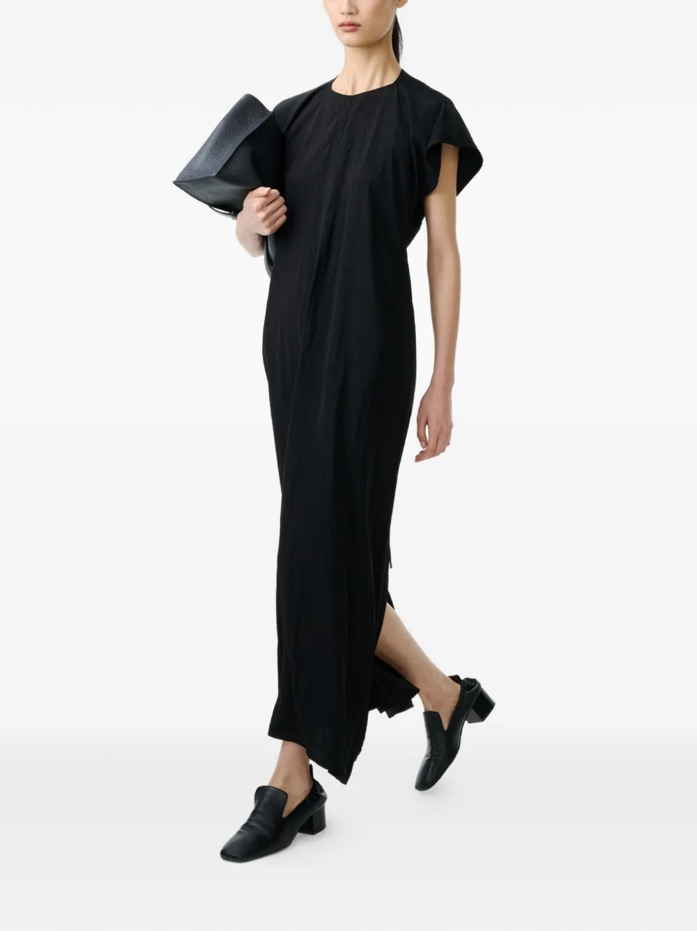  Studio Nicholson Surat Cap-sleeve Dress - Black 