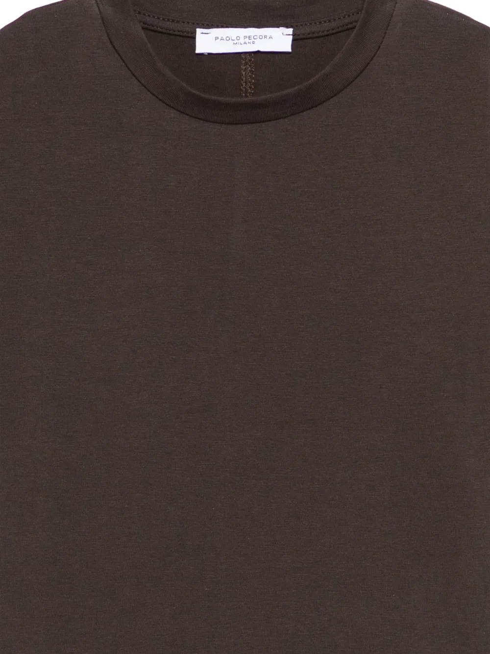Paolo Pecora Kids T-shirt met ronde hals Bruin