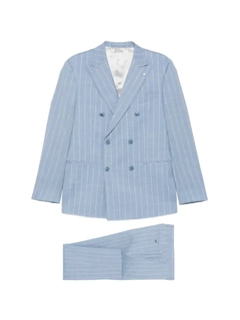 Luigi Bianchi pinstripe double-breasted suit