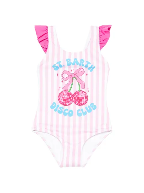 MC2 Saint Barth Carol ruffled striped swimsuit