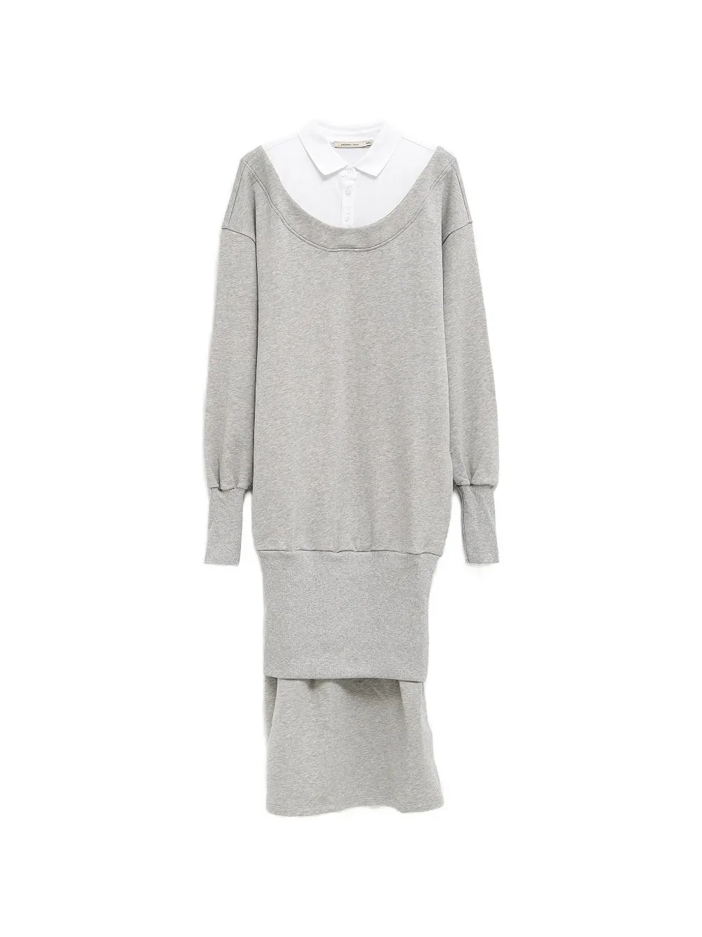 Paloma Wool Belda layered-design long-sleeve dress - Grigio