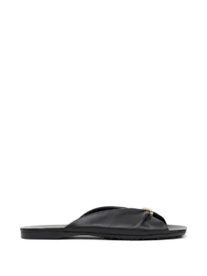 Gucci Logo Flat Shoes | Black | FARFETCH