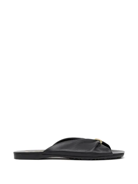 LOEWE leather flat sandals