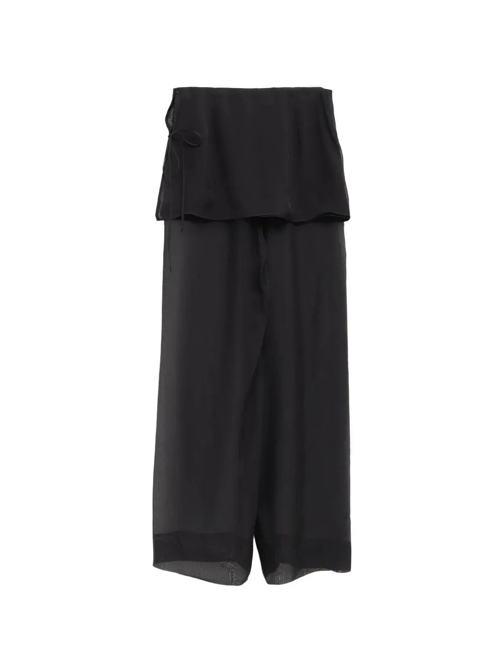 Paloma Wool レイヤードスカートパンツ Paloma Wool No 2018 Silk Archive レイヤード パンツ | ブラック
