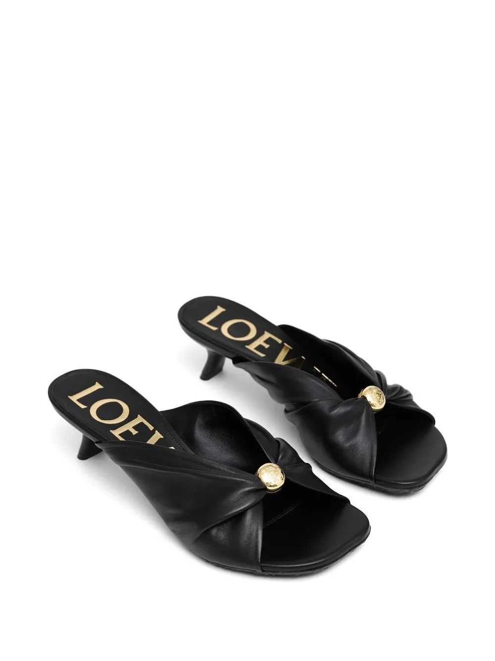 LOEWE Leren sandalen Zwart