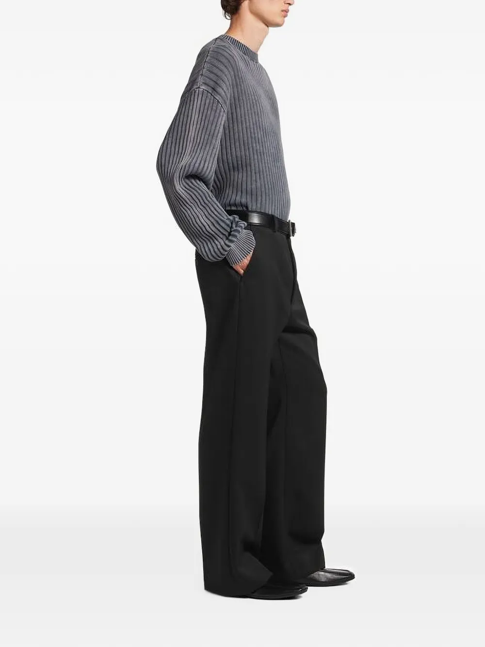 Balenciaga Gerafelde chino Zwart