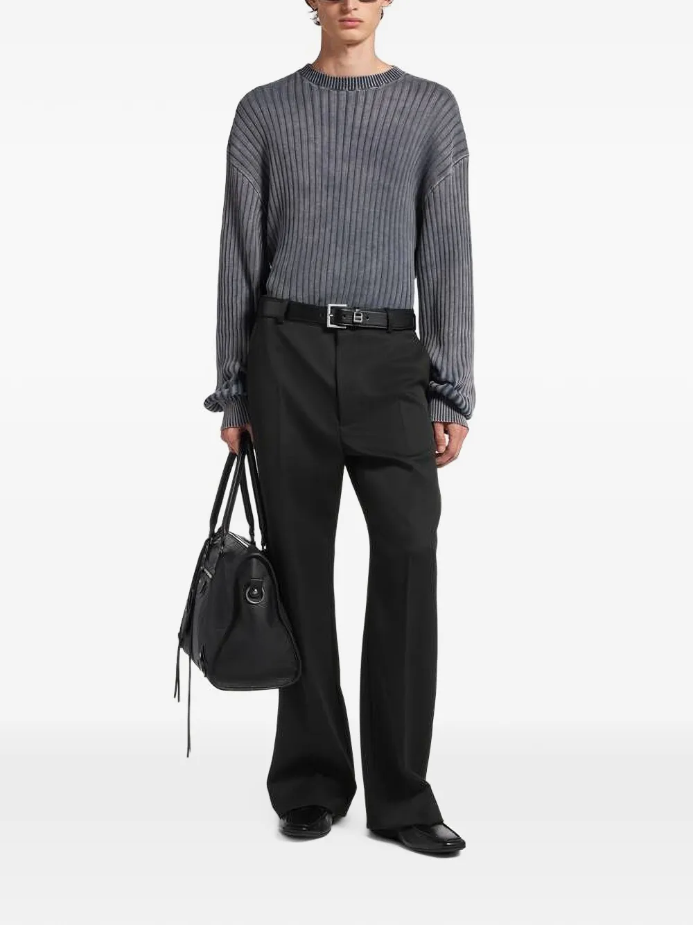 Balenciaga Gerafelde chino Zwart