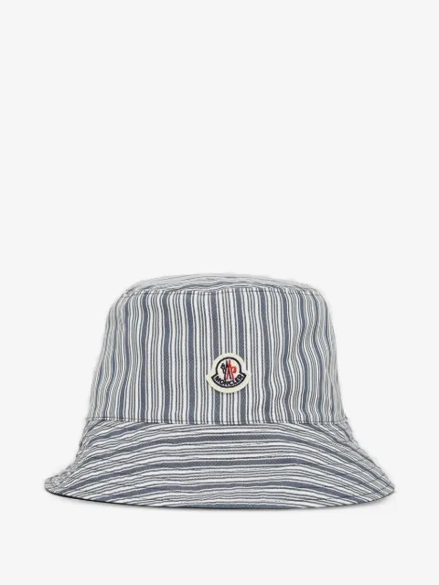 Moncler bob rayé à logo