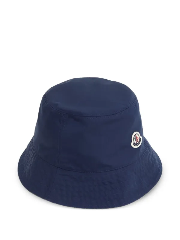 Moncler ストライプ バケットハット | ブルー | FARFETCH JP
