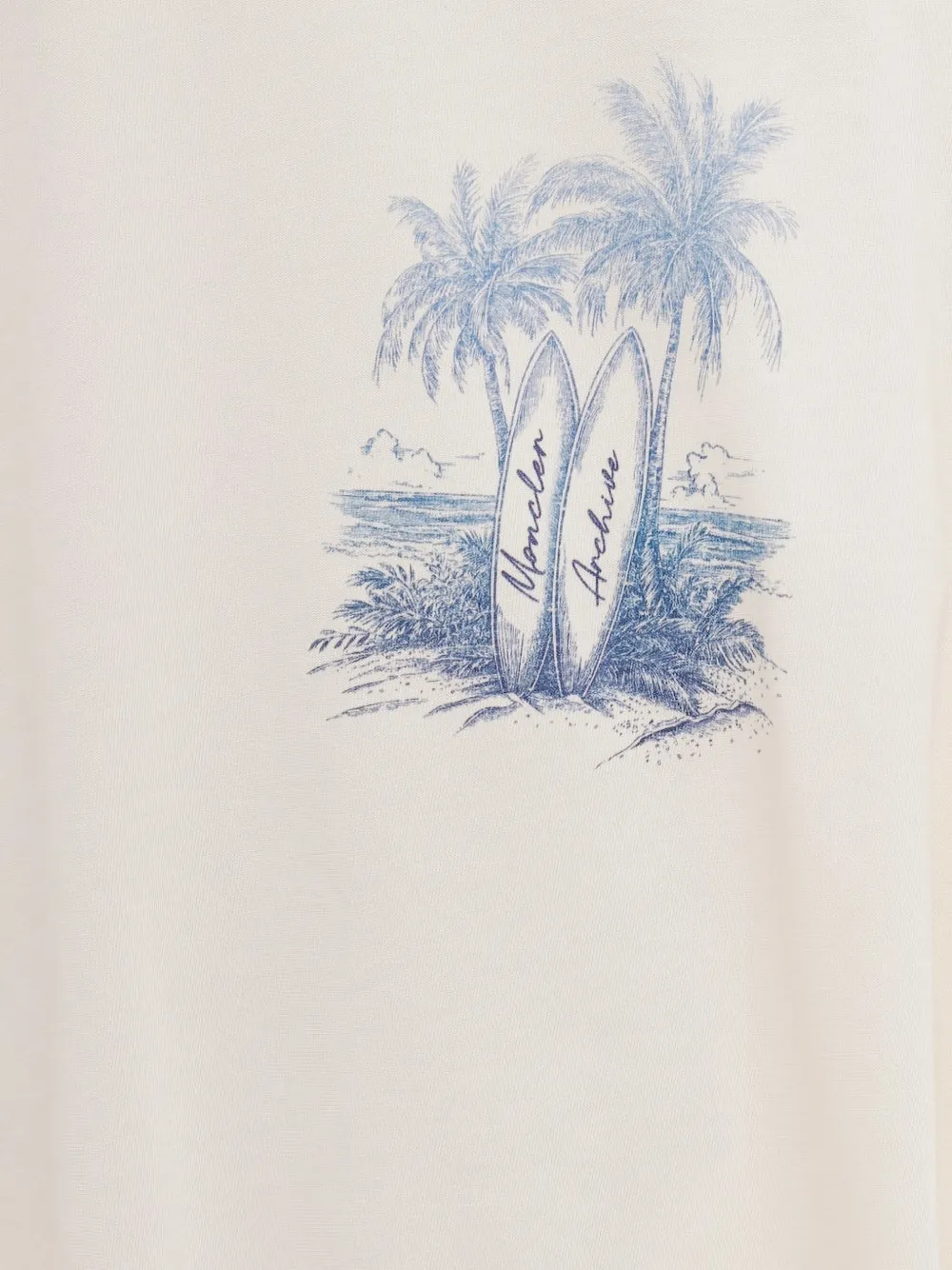  Moncler Beach Printed T-shirt - Neutrals 