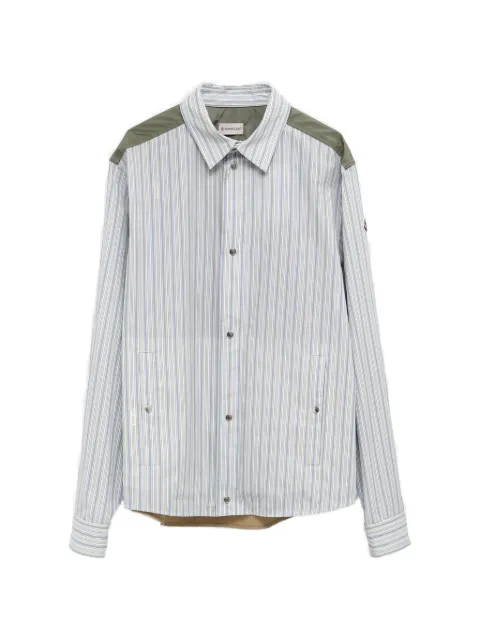Moncler striped panelled shirt