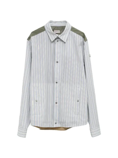 Moncler striped panelled shirt