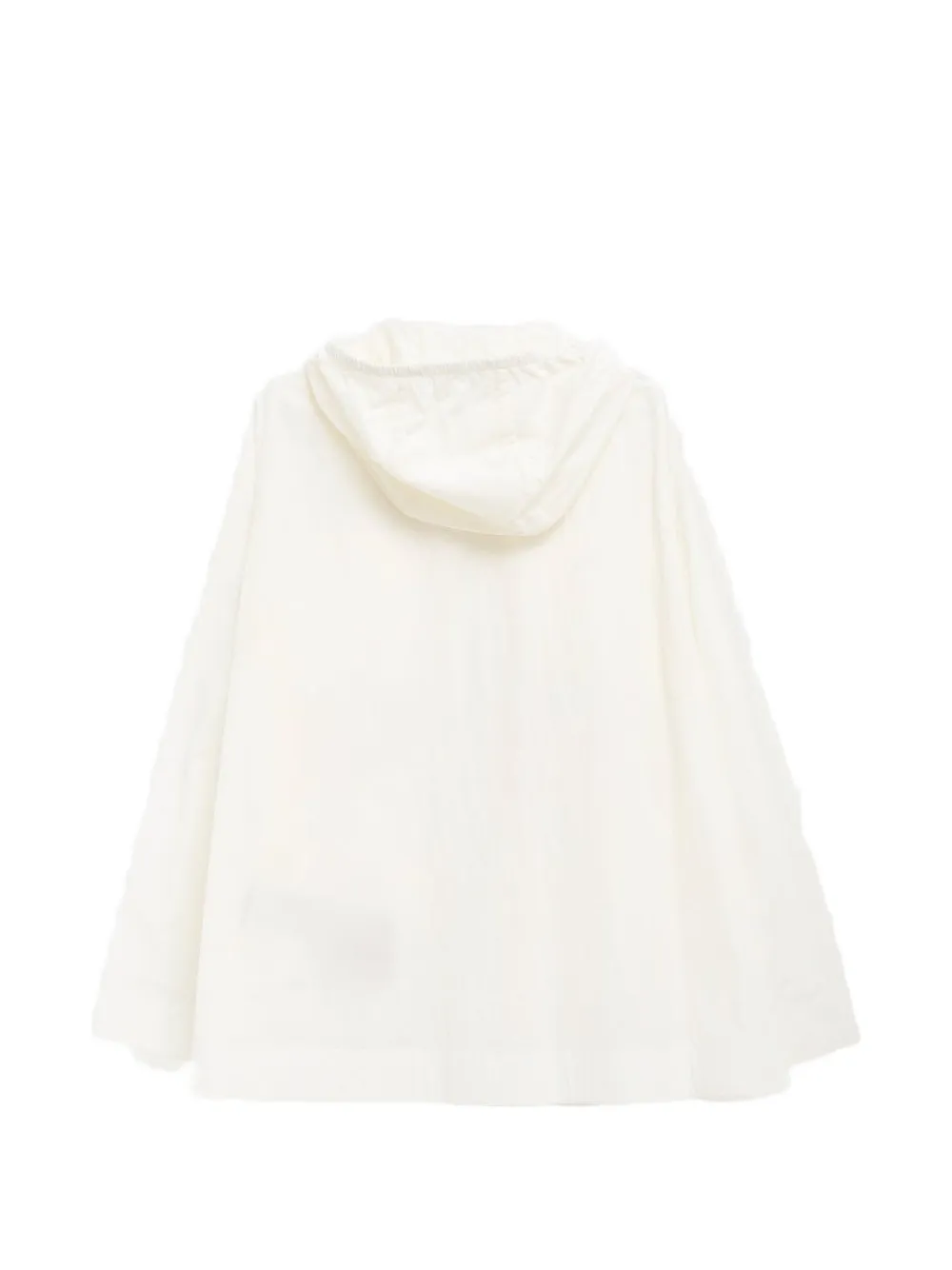 Moncler Paletuvier legerjack met capuchon Wit