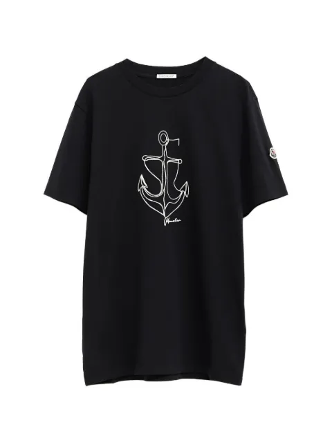 Moncler embroidered anchor crewneck t-shirt