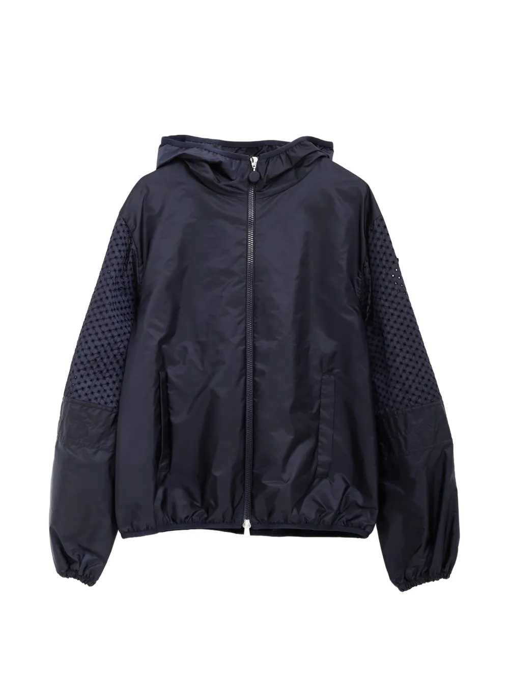 Moncler geometric perforations zelkova jacket - Blu