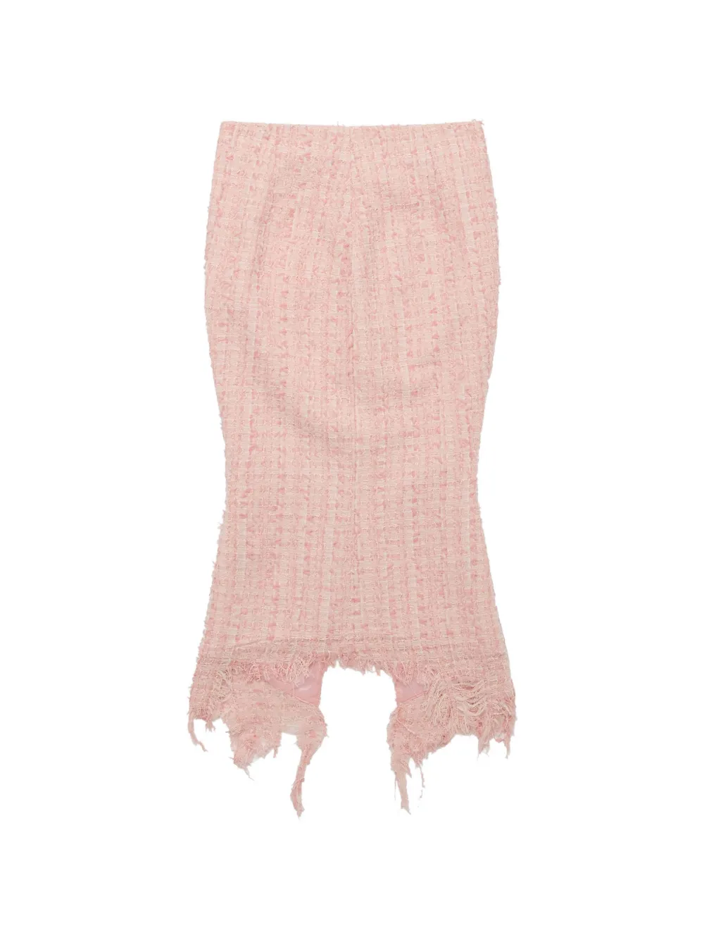 Matières Fécales back-slit fringed midi skirt - Rosa