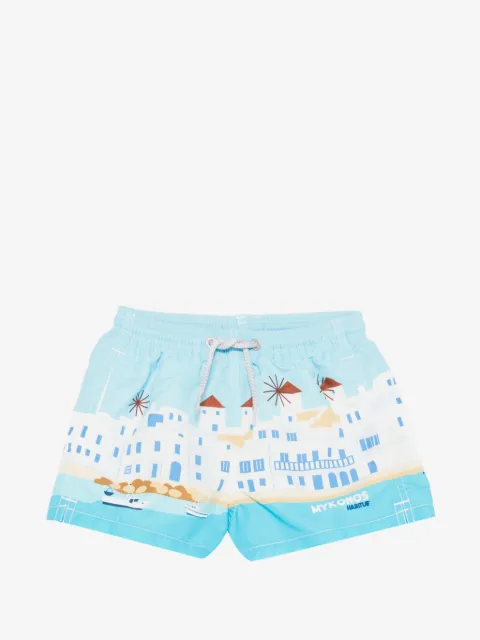 MC2 Saint Barth Kids Haiti printed swim shorts