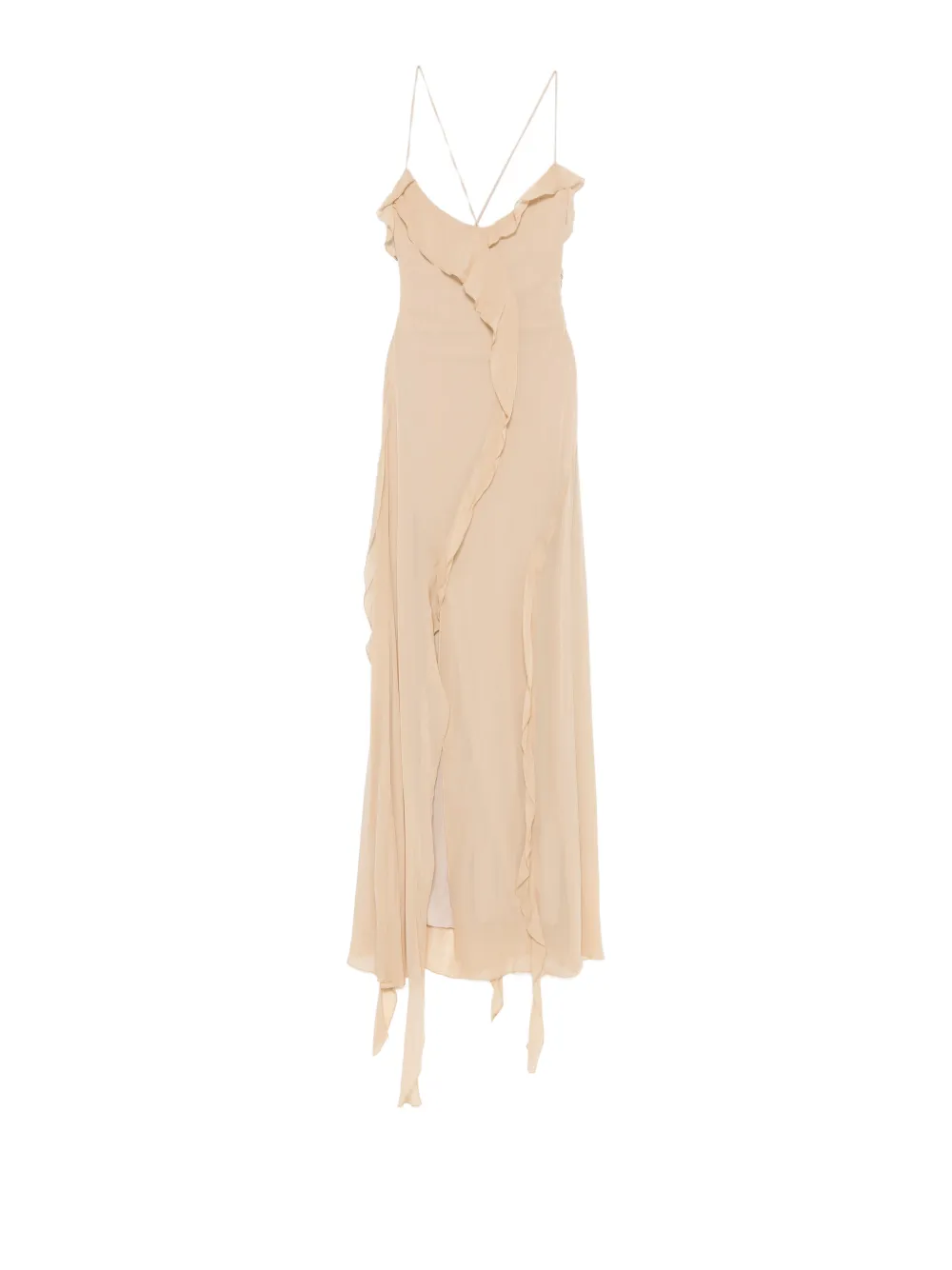 Aniye By Marian ruffled maxi dress - Toni neutri