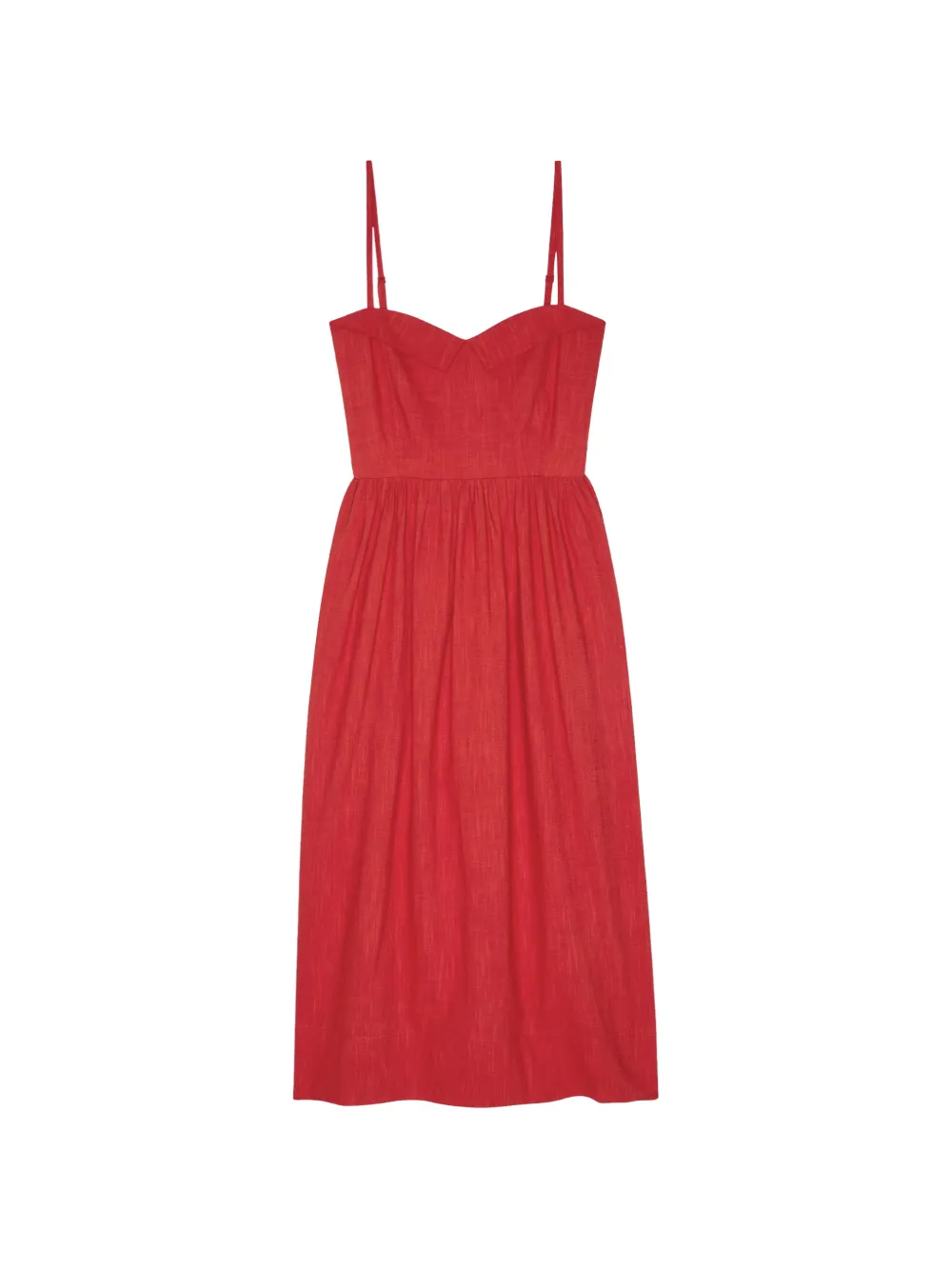 The Great. The Verse midi dress - Red