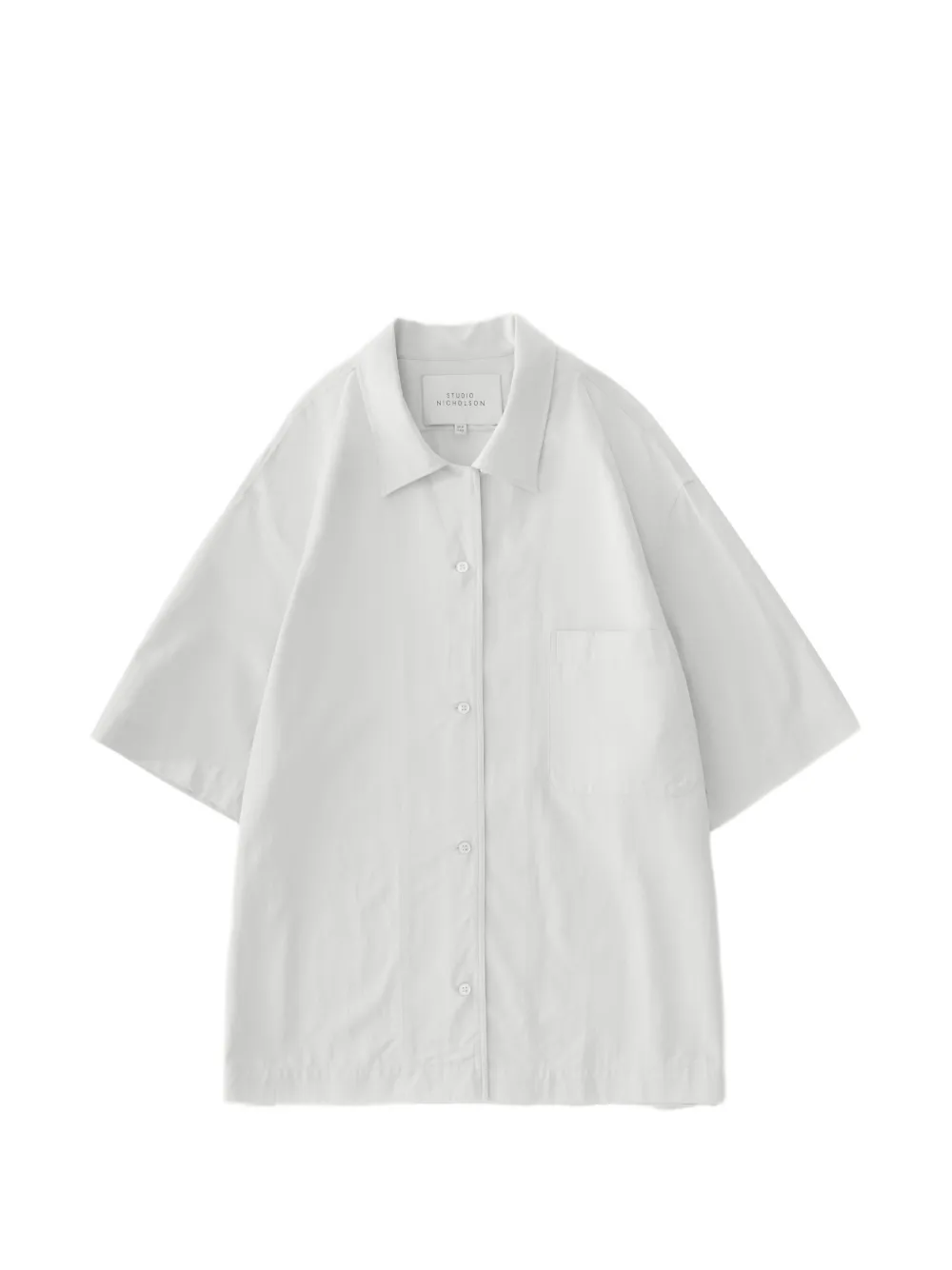 Studio Nicholson Delos point-collar pocket shirt - Toni neutri