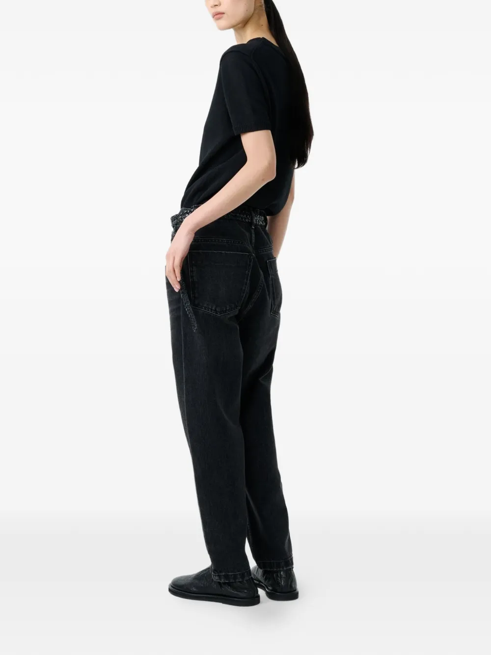  Studio Nicholson Seren Ribbed Top - Black 