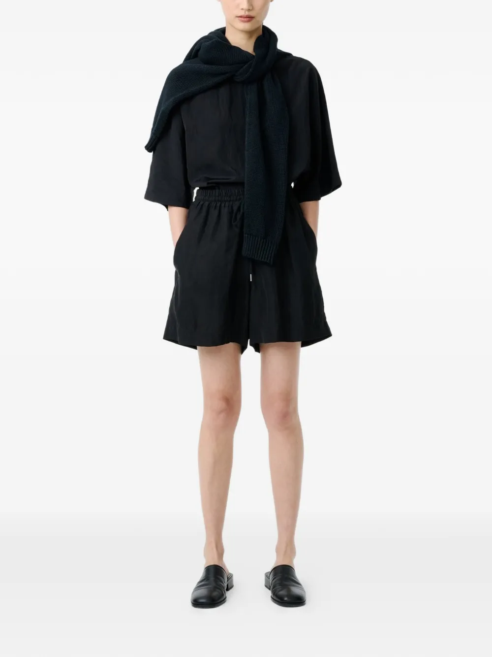  Studio Nicholson Karya Elasticated Shorts - Black 