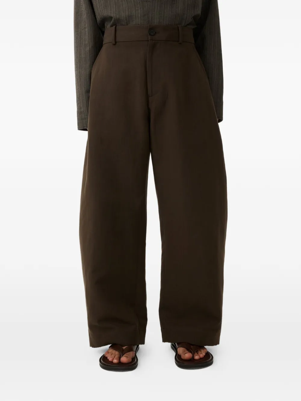 Studio Nicholson Levy broek Bruin