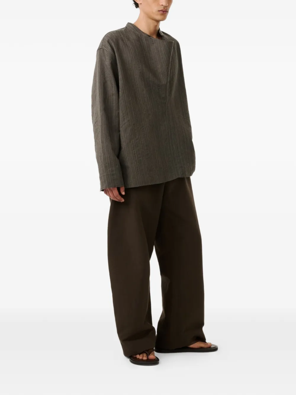  Studio Nicholson Levy Trousers - Brown 