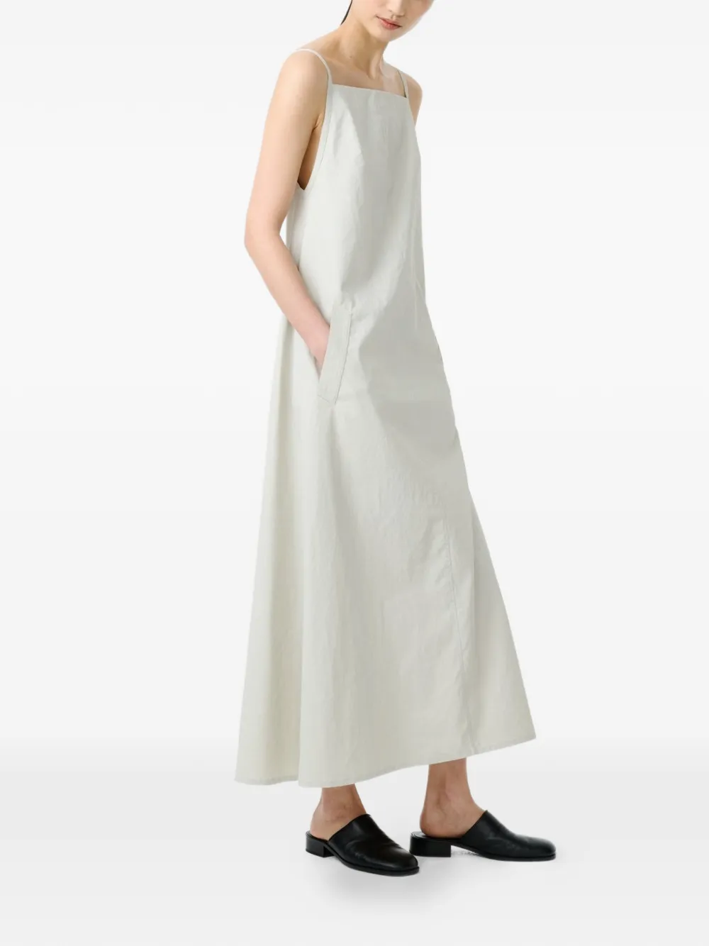  Studio Nicholson Chrono Tie Shoulder A-line Dress - Grey 