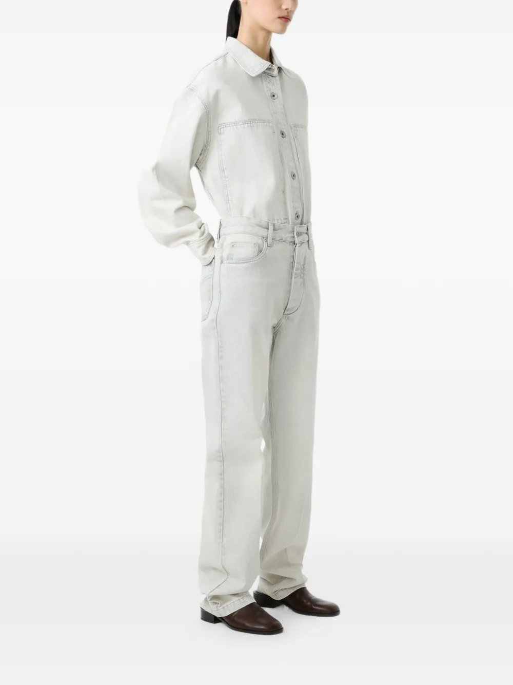  Studio Nicholson Paso Patch Pockets Shirt - Blue 
